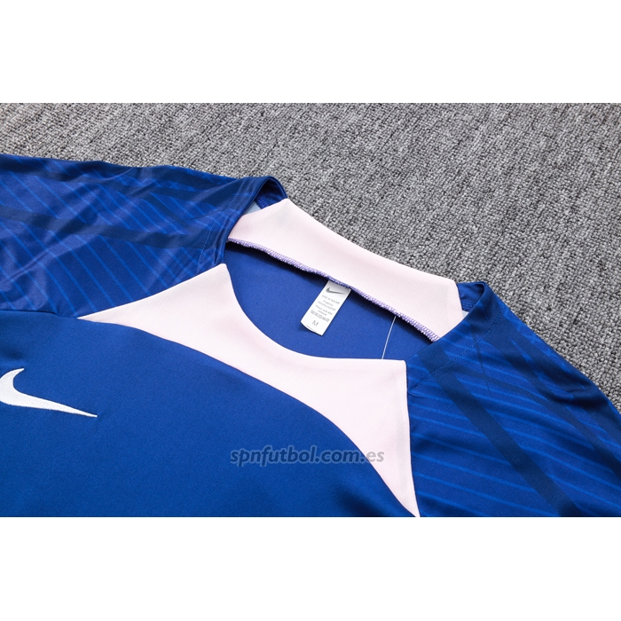 Chandal del Atletico Madrid Manga Corta 2023-2024 Azul - Pantalon Corto